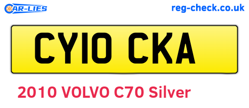 CY10CKA are the vehicle registration plates.