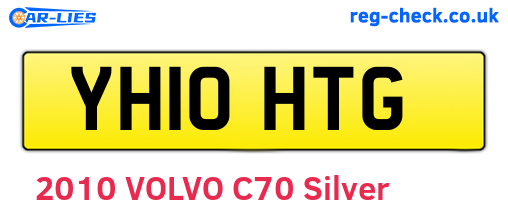 YH10HTG are the vehicle registration plates.