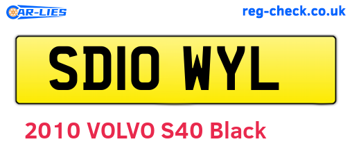 SD10WYL are the vehicle registration plates.