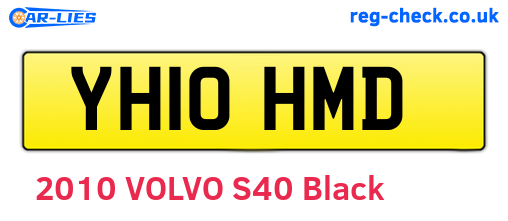 YH10HMD are the vehicle registration plates.