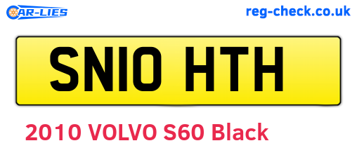 SN10HTH are the vehicle registration plates.