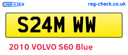 S24MWW are the vehicle registration plates.