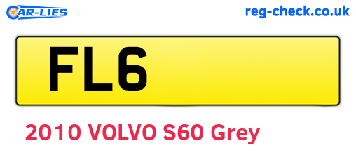 FL6 are the vehicle registration plates.