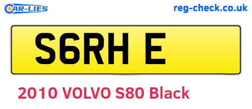 S6RHE are the vehicle registration plates.