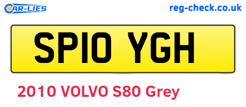 SP10YGH are the vehicle registration plates.