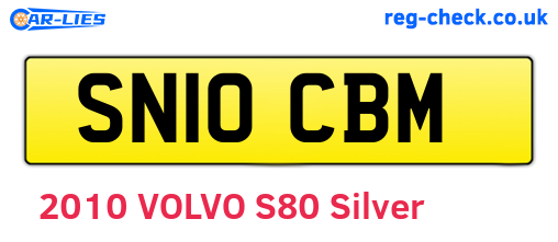 SN10CBM are the vehicle registration plates.