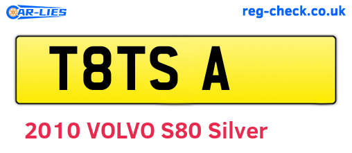 T8TSA are the vehicle registration plates.