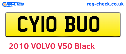 CY10BUO are the vehicle registration plates.