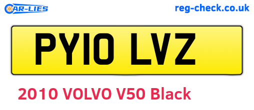 PY10LVZ are the vehicle registration plates.