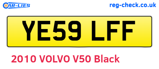 YE59LFF are the vehicle registration plates.
