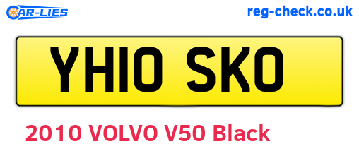 YH10SKO are the vehicle registration plates.