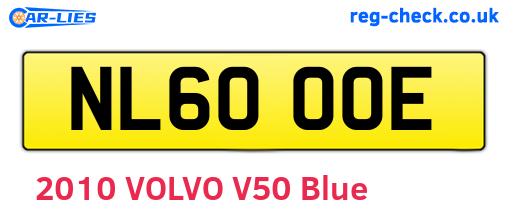 NL60OOE are the vehicle registration plates.