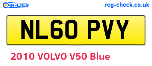 NL60PVY are the vehicle registration plates.