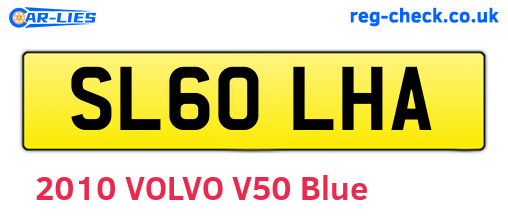 SL60LHA are the vehicle registration plates.