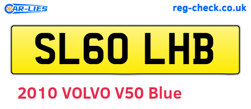 SL60LHB are the vehicle registration plates.