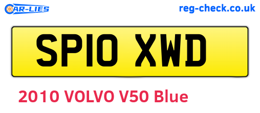 SP10XWD are the vehicle registration plates.