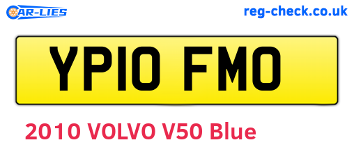 YP10FMO are the vehicle registration plates.