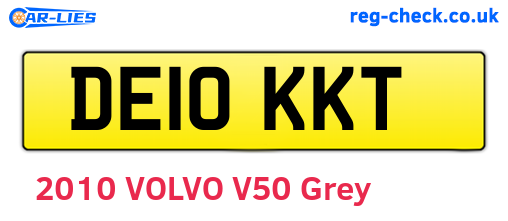 DE10KKT are the vehicle registration plates.