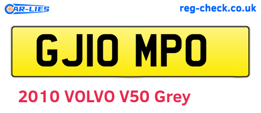 GJ10MPO are the vehicle registration plates.