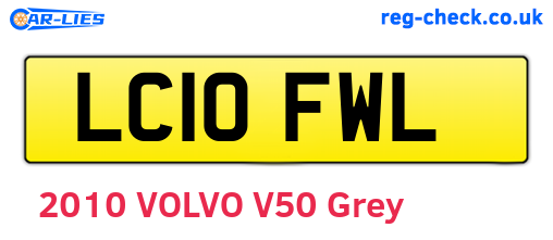 LC10FWL are the vehicle registration plates.