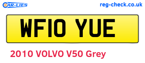 WF10YUE are the vehicle registration plates.