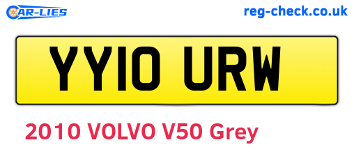 YY10URW are the vehicle registration plates.