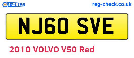 NJ60SVE are the vehicle registration plates.