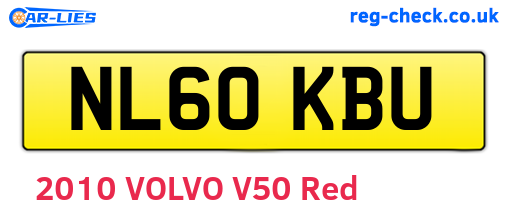 NL60KBU are the vehicle registration plates.