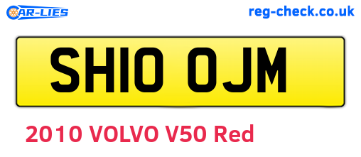 SH10OJM are the vehicle registration plates.