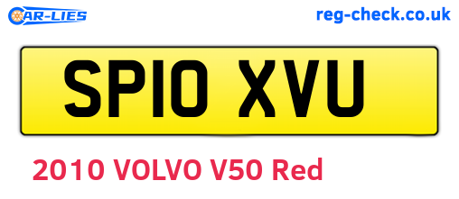 SP10XVU are the vehicle registration plates.