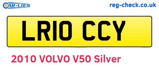 LR10CCY are the vehicle registration plates.