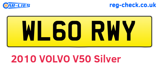 WL60RWY are the vehicle registration plates.