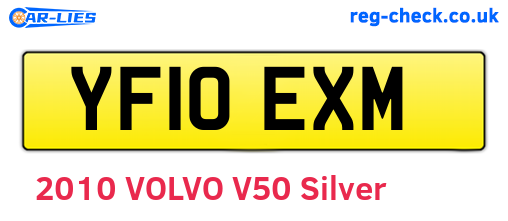 YF10EXM are the vehicle registration plates.