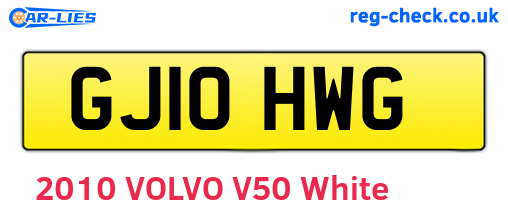 GJ10HWG are the vehicle registration plates.