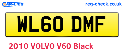 WL60DMF are the vehicle registration plates.