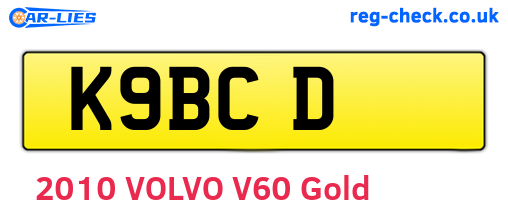 K9BCD are the vehicle registration plates.