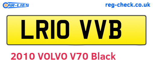 LR10VVB are the vehicle registration plates.