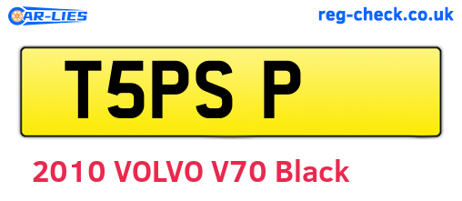 T5PSP are the vehicle registration plates.