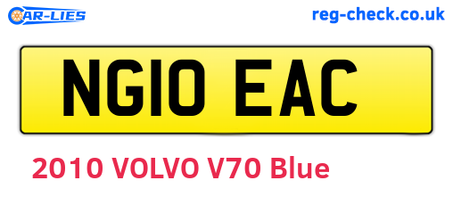 NG10EAC are the vehicle registration plates.