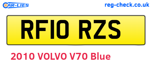 RF10RZS are the vehicle registration plates.