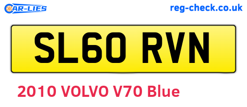 SL60RVN are the vehicle registration plates.