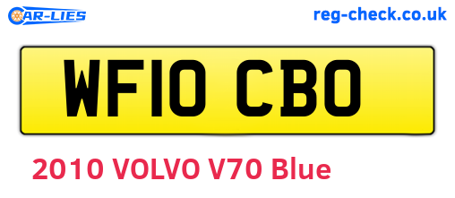 WF10CBO are the vehicle registration plates.