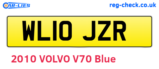 WL10JZR are the vehicle registration plates.