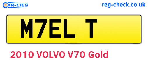 M7ELT are the vehicle registration plates.
