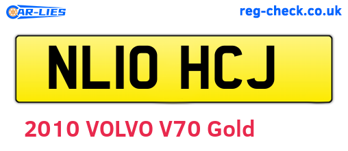 NL10HCJ are the vehicle registration plates.