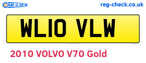 WL10VLW are the vehicle registration plates.