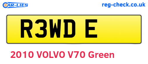 R3WDE are the vehicle registration plates.