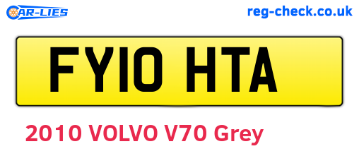 FY10HTA are the vehicle registration plates.