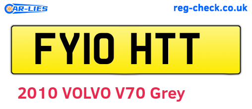 FY10HTT are the vehicle registration plates.