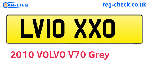 LV10XXO are the vehicle registration plates.